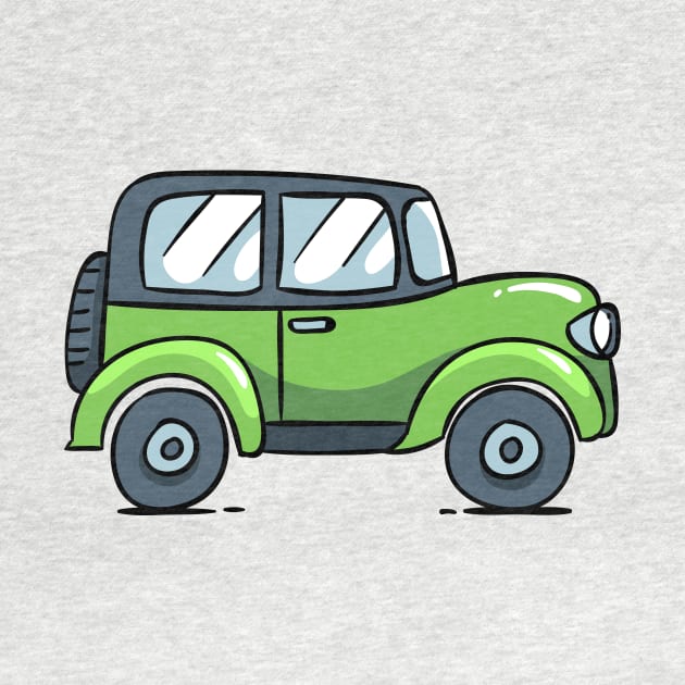 Cartoon Car / Jeep by Little Painters